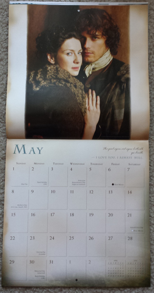 Preview the 2016 'Outlander' Wall Calendar | Outlander TV News